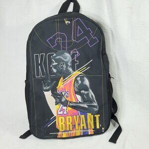 Kobe Bryant 24 Full Size Backpack Basketball Black‎ Travel Bag Adjustable Strap